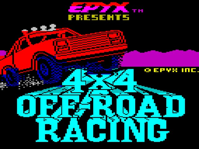 4x4 Off-Road Racing title screen for ZX Spectrum